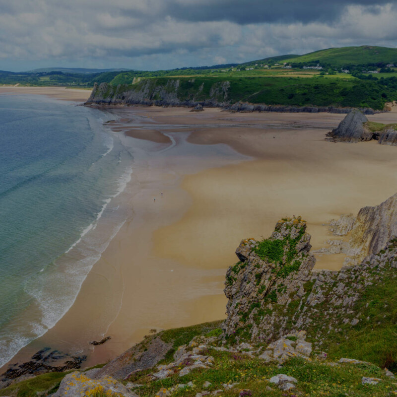 Wales Three Cliffs Bay on Gower